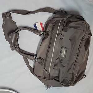 Vintage American Tourister carry on bag in taupe brown